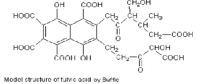Model Structure Fulvic Acid Model Structure Fulvic Acid